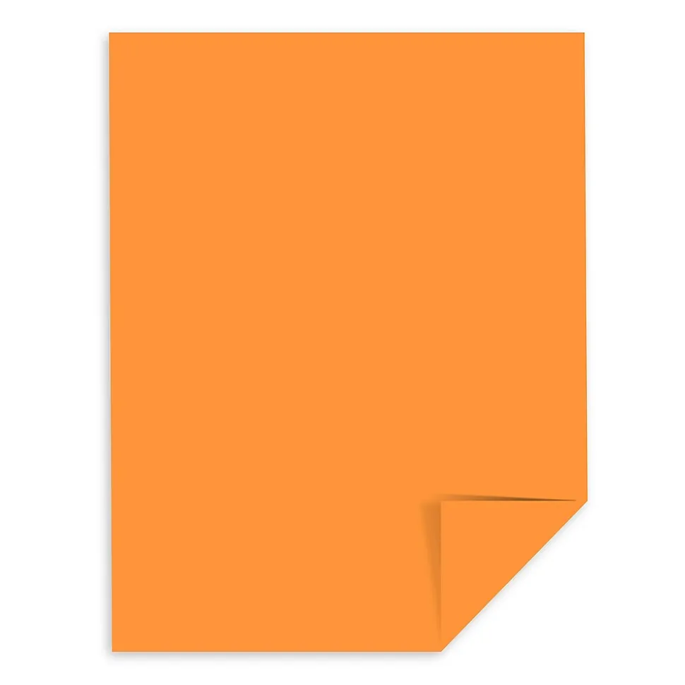 Astrobrights 65 lb. Cardstock Paper, 8.5" x 11", Cosmic Orange, 2,000 Sheets/Carton (22851CT)