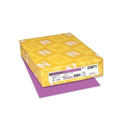 Astrobrights 65 lb. Cardstock Paper, 8.5" x 11", Planetary Purple, 250 Sheets/Pack (22871)