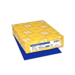 Astrobrights 65 lb. Cardstock Paper, 8.5" x 11", Blast-Off Blue, 250 Sheets/Pack (WAU21911)