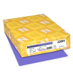 Astrobrights 65 lb. Cardstock Paper, 8.5" x 11", Venus Violet, 250 Sheets/Pack (WAU22091)