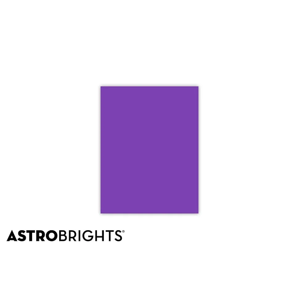 Astrobrights 8.5" x 11", Colored Paper, 24 lbs., Gravity Grape, 500 Sheets/Ream (21961)