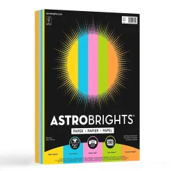 Astrobrights Colored Paper, 24 lbs., 8.5" x 11", Radiant Assortment, 300 Sheets/Ream (91642)