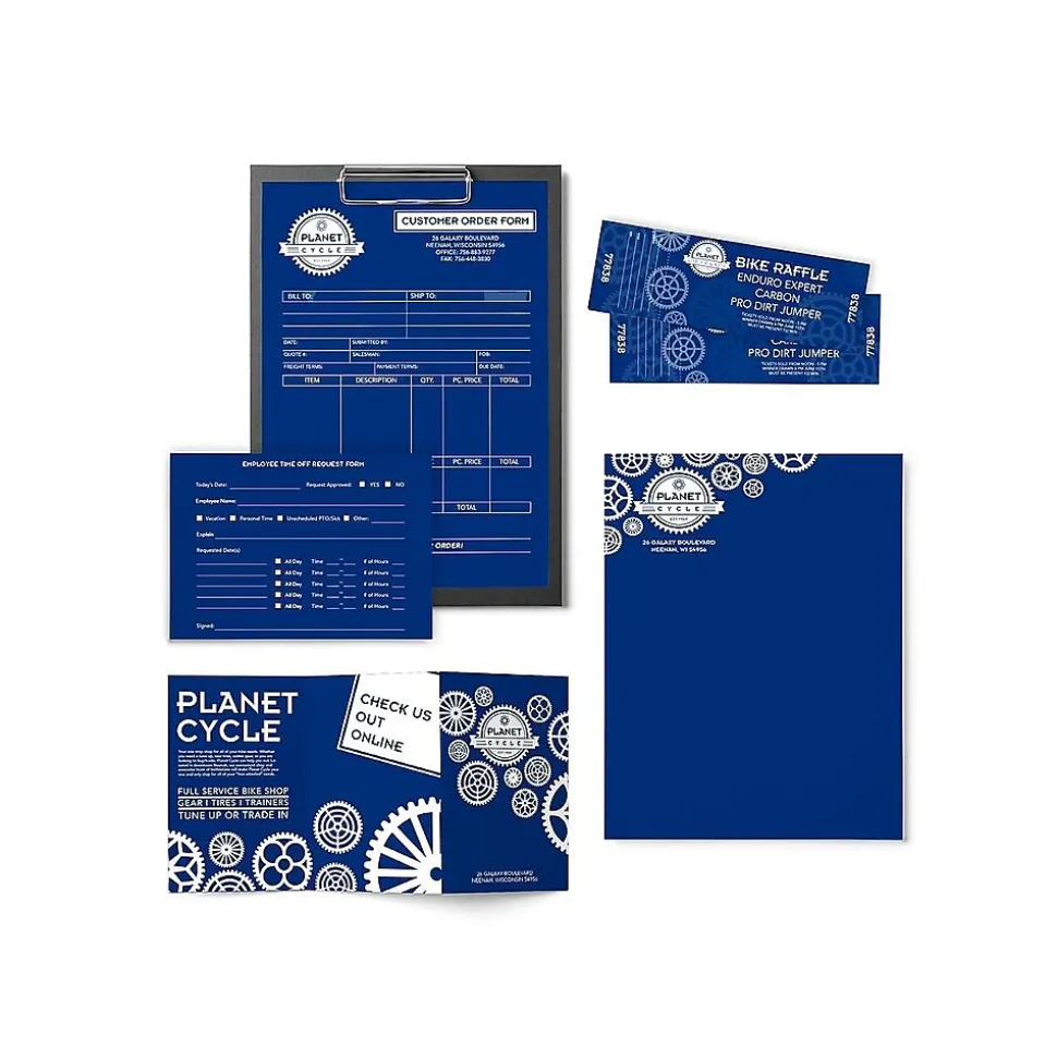 Astrobrights Colored Paper, 24 lbs., 8.5" x 11", Blast-Off Blue, 500 Sheets/Ream (21906)