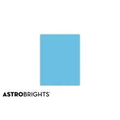Astrobrights Colored Paper, 24 lbs., 8.5" x 11", Lunar Blue, 500 Sheets/Ream (22521/21528)