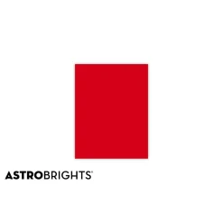 Astrobrights Colored Paper, 24 lbs., 8.5" x 11", Re-Entry Red, 500 Sheets/Ream (22551)