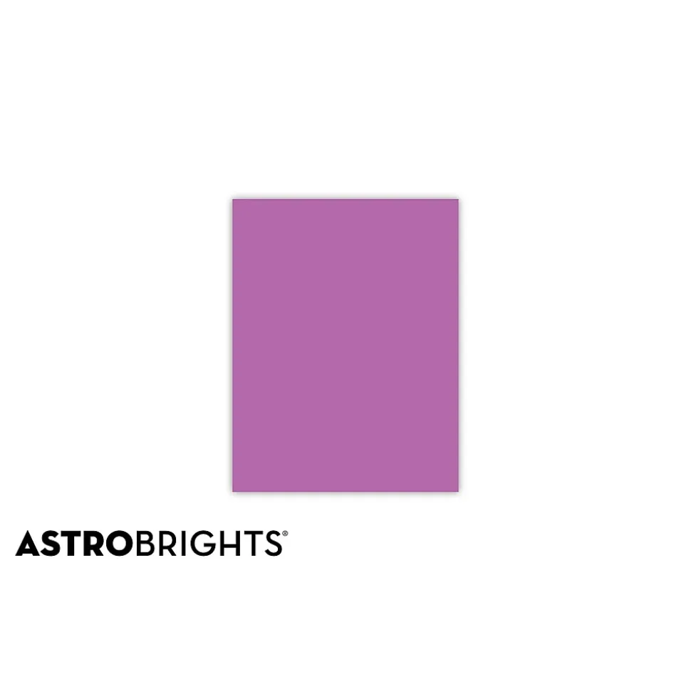 Astrobrights Colored Paper, 24 lbs., 8.5" x 11", Planetary Purple, 500 Sheets/Ream (22671)