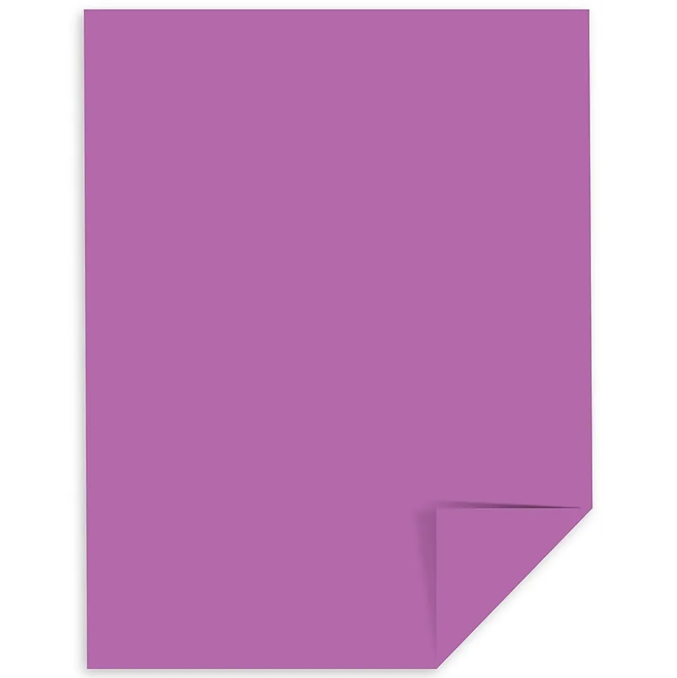 Astrobrights Colored Paper, 24 lbs., 8.5" x 11", Planetary Purple, 500 Sheets/Ream (22671)