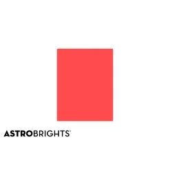 Astrobrights Colored Paper, 24 lbs., 8.5" x 11", Rocket Red, 500 Sheets/Ream (22641)