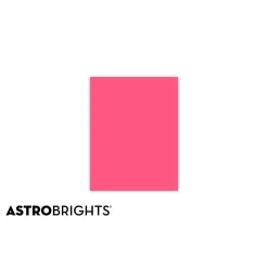 Astrobrights Colored Paper, 24 lbs., 8.5" x 11", Plasma Pink, 500 Sheets/Ream (22119)