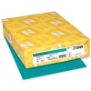 Astrobrights Colored Paper, 24 lbs., 8.5" x 11", Terrestrial Teal, 500 Sheets/Ream (21849/22479)