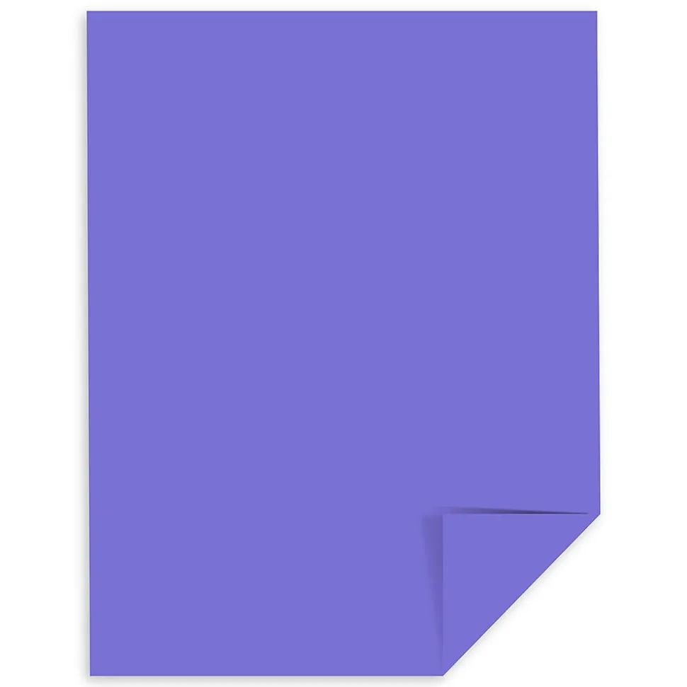 Astrobrights Colored Paper, 24 lbs., 8.5" x 11", Venus Violet, 500 Sheets/Ream (22081)