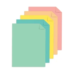 Astrobrights Punchy Pastels 65 lb. Cardstock Paper, 8.5" x 11", Punchy Pastel Assortment, 100 Sheets/Pack (91786)