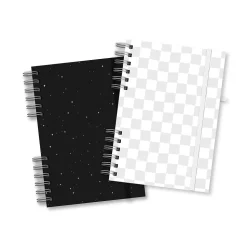 Astrobrights Twin Wire Journal, 6.5" x 8.25", Assorted Colors, 180 Pages, 2/Pack (91556)