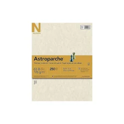 Astroparche 65 lb. Cardstock Paper, 8.5" x 11", Natural, 250 Sheets/Pack (26428/27428)