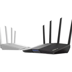 Asus AX1800 Dual Band MU-MIMO WiFi 6 Router, Black/Red (RTAX55)
