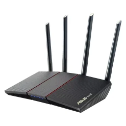 Asus AX1800 Dual Band MU-MIMO WiFi 6 Router, Black/Red (RTAX55)