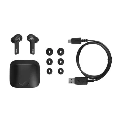 Asus ROG Cetra Wireless Active Noise Canceling Earbuds, Bluetooth, Black (90YH03G1-B5UA00)