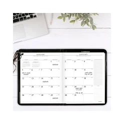 AT-A-GLANCE Executive Faux Leather Padfolio, Black (70-290-05-25)