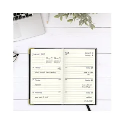 AT-A-GLANCE Fine Pocket Hardcover Diary, 3