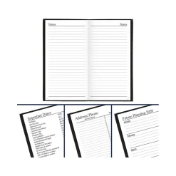AT-A-GLANCE Fine Pocket Hardcover Diary, 3