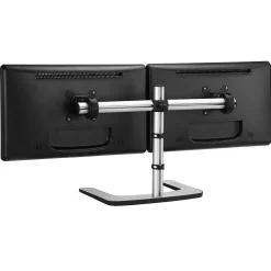 Atdec Adjustable Dual Monitor Desk Mount for Monitors Up to 26.5 lbs., Silver (VFS-DH)