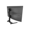 Atdec Adjustable Heavy Duty Dual Vertical Monitor Mount for Monitors Up to 55", Black (AWMS-2-BT75-FS-B)