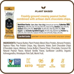 Atlas Gluten Free Chocolate Protein Bar, 1.6 oz., 5 Bars/Box 2/Box (600-02139)