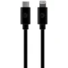 AT&T Charge and Sync USB to USB-C Cable with Lightning Connectors, 4 ft., Black, (TCL01-BLK)