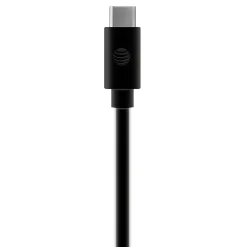 AT&T Charge and Sync USB to USB-C Cable with Lightning Connectors, 4 ft., Black, (TCL01-BLK)