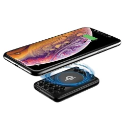 AT&T Portable Wireless Suction Power Bank, 5,000 mAh, Black (QPB5-BLK)