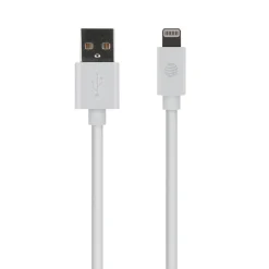AT&T PVC Charge and Sync Lightning Cable, 10 ft., White, (PVLC10-WHT)