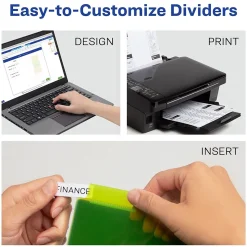 Avery Big Tab Insertable Plastic Divider, 5 Tabs, Multicolor, 1 Set (11902)