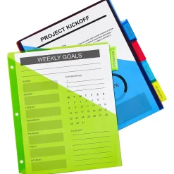 Avery Big Tab Insertable Plastic Divider, 5 Tabs, Multicolor, 1 Set (11902)