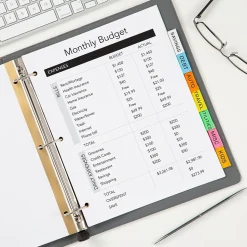 Avery Big Tab Insertable Paper Dividers, 8 Tabs, White with Multicolor Tabs (11123)