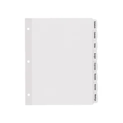 Avery Big Tab Printable Paper Dividers with White Labels, 8 Tabs, 4 Sets/Pack (14433)