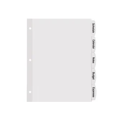 Avery Big Tab Printable Paper Dividers with White Labels, 5 Tabs, 4 Sets/Pack (11432)
