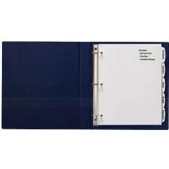 Avery Big Tab Printable Paper Dividers with Large White Labels, 5 Tabs, White, 20 Sets/Pack (14440)