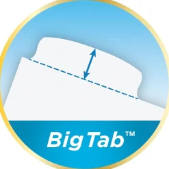 Avery Big Tab Ultralast Plastic Dividers with White Tab Labels, 5 Tabs, Multicolor (24900)