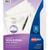 Avery Big Tab Write & Erase Plastic Dividers, 5 Tabs, White (16370)