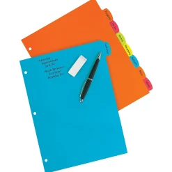 Avery Big Tab Write & Erase Plastic Divider, 8 Tabs, Multicolor, 1 Set (16130)