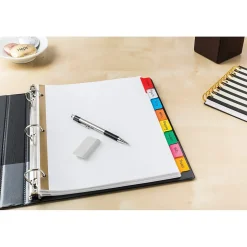 Avery Big Tab Write & Erase Paper Divider, 8 Tabs, Multicolor, 1 Set (23079)