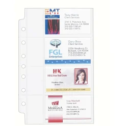 Avery Business Card Sheet Protectors, 5.5" x 8.5", Clear, 5/Pack (76025)