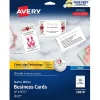 Avery Clean Edge Business Cards, 2" x 3 1/2", Matte White, 90 Per Pack (28878)