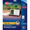 Avery Clean Edge Business Cards, 2" x 3 1/2", Linen Textured White, 200 Per Pack (8873)