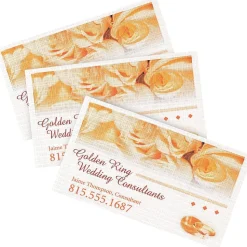 Avery Clean Edge Business Cards, 2" x 3 1/2", Linen Textured White, 200 Per Pack (8873)