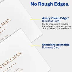 Avery Clean Edge Business Cards, 3.5