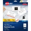 Avery Clean Edge Business Cards, 3.5" x 2", Matte White, 160/Pack (8869)