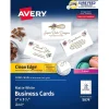 Avery Clean Edge Business Cards, 2" x 3 1/2", Matte White, 1000 Per Pack (5874)