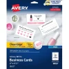 Avery Clean Edge Business Cards, 2" x 3 1/2", Glossy White, 200 Per Pack (8859)