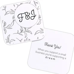 Avery Clean Edge Laser Square Cards with Rounded Corners, 2 1/2